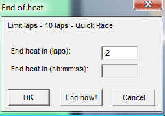 End heat normally