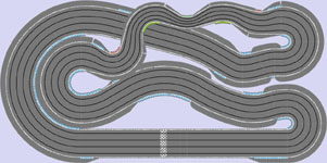 Routed four lane layout