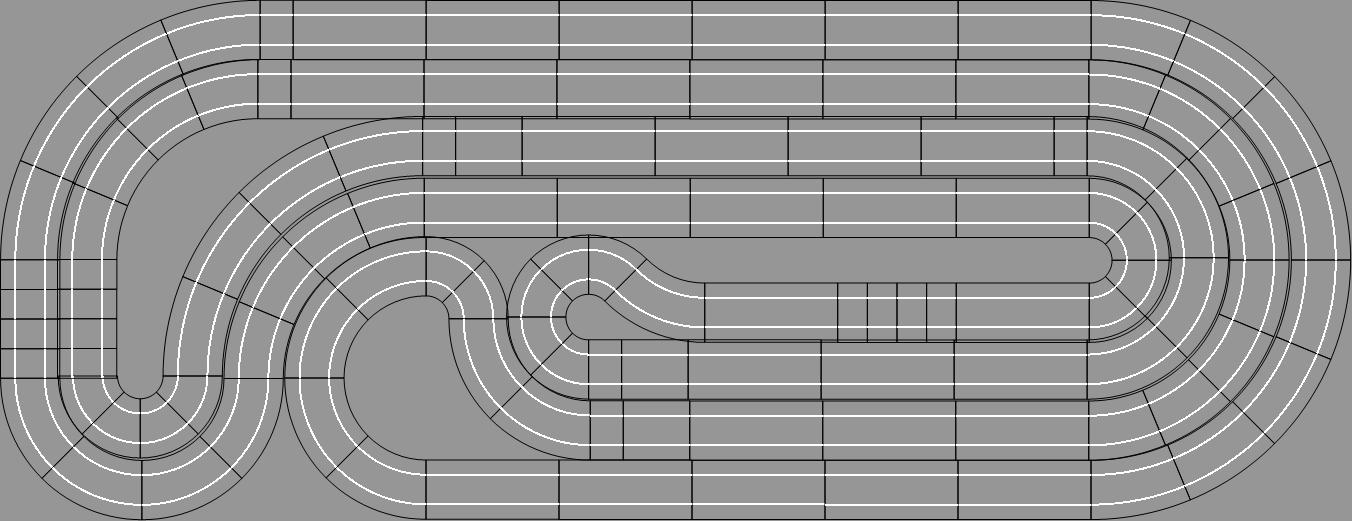9x5 scalextric layout